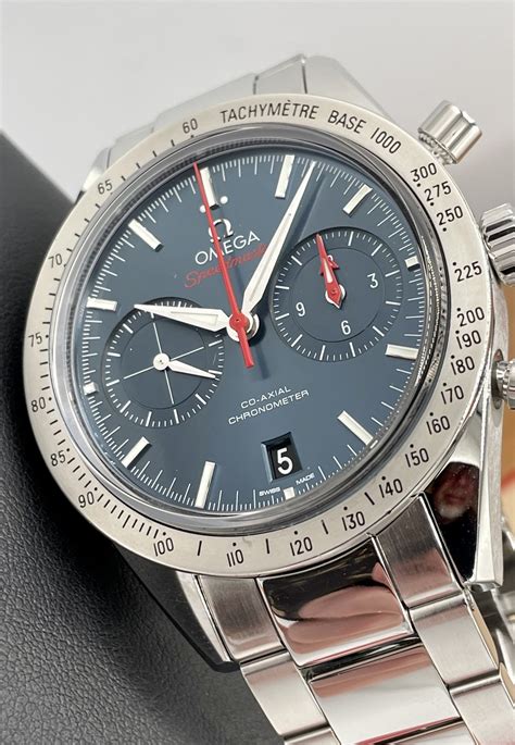 omega speedmaster '57 blue dial